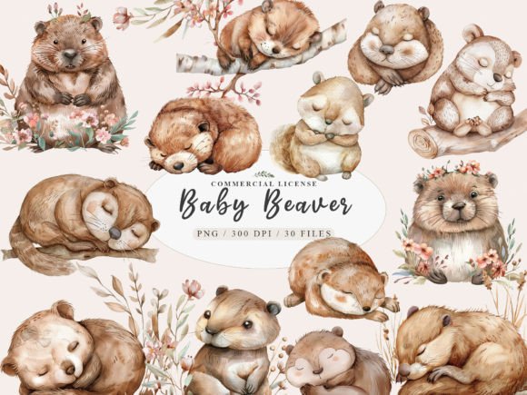 Bringing Woodland Charm to Life with Cute Beaver Clip Art