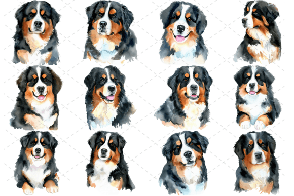 Charming Bernese Mountain Dog Clipart for Every Project