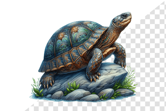 Embracing Serenity: The Art of the Regal Turtle