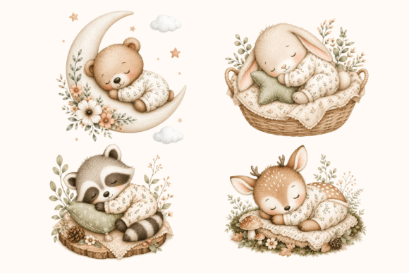 Enchanting Woodland Nursery Illustrations for Dreamers
