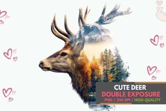 Majestic Stag Forest Double Exposure: A Designer's Deep Dive