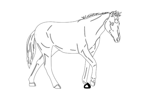 Unleash Your Creativity with Horse Vector Design Outline