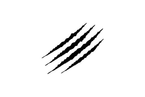 Unleashing Wild Energy: The Cat Tiger Scratches Paw Shape Doodle